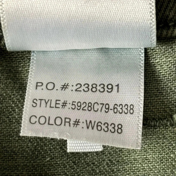 Paige Mayslie Cutoff Shorts Army Green Summer Boho Size 30 Raw Hem Feastival - Picture 10 of 15